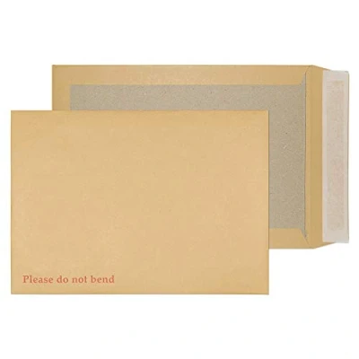 Image of Blake Purely Packaging C4 324 x 229 mm Board Back Pocket Peel &amp; Seal Envelopes (13935/25 PR) Manilla Pack of 25