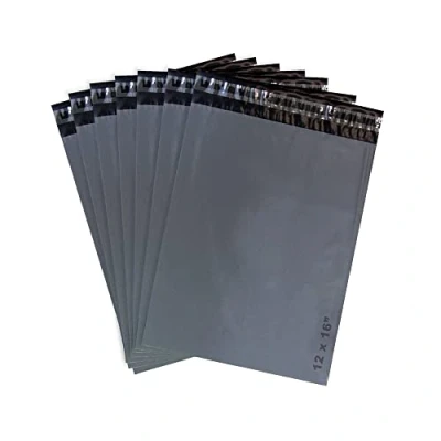 Image of 50 x Self Seal Bag Grey Mailing with Waterproof Parcel (12&quot; 16&quot;) L1043