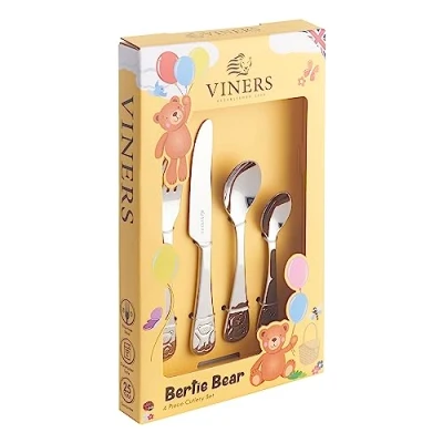 Image of Viners Bertie 4 Piece Childs Cutlery Set