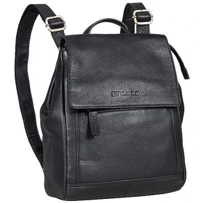 Image of STILORD &#039;Allegra&#039; Elegant Backpack Handbag Ladies Leather Small City Women Vintage Daypack Retro Suede Shoulder Bag Ladies, Colour:zamora brown