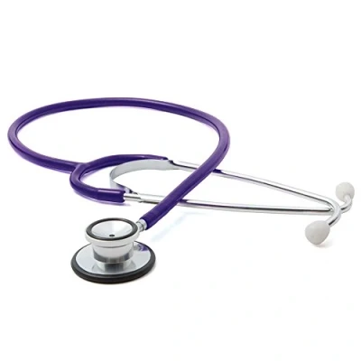 Image of American Diagnostic ADC670V Proscope 670 Dual Head Adult General Exam Stethoscope, 32&quot; Length, Purple