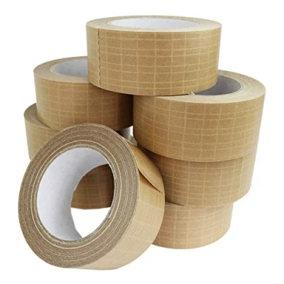 Image of All Green Self Adhesive Reinforced, Extra Strong, Paper Packaging Tape 50mm x 25m 8 Rolls