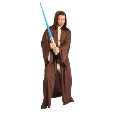 Image of Rubie&#039;s 820949STD000 Star Wars Jedi Fancy Dress, Men, Solid, Multicolour, STD