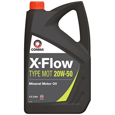 Image of Comma XFMOT1G X Flow Type Mot 20W50 Mineral Motor Oil , 4.5 Liter