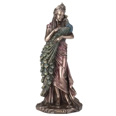 Image of Veronese Design 6 1/8 Inch Hera The Greek Goddess of Women and Marriage Cold Cast Resin Bronze Finish Statue