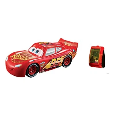 Image of Mattel Disney Cars FGN51 3 Racers Stunt Race Lightning McQueen Sounds Only