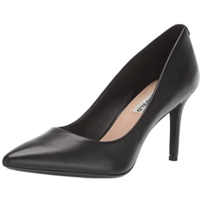Image of KARL LAGERFELD Women&#039;s Cieone Heeled Sandal Pump, Black, 3 UK