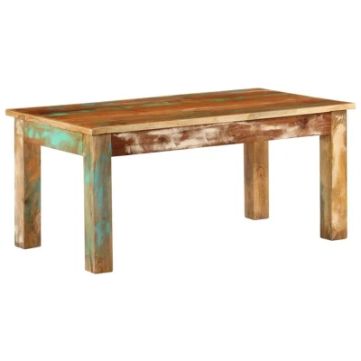 Image of vidaXL Coffee Table 100x55x45 cm Solid Wood Reclaimed