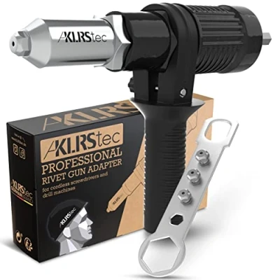 Image of KLRStec Professional Rivet Gun Adapter Pop Riveter Attachment for Cordless Screwdrivers and Drills Easy Processing Rivets
