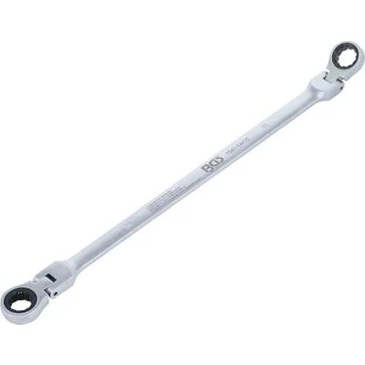Image of BGS 1541 14X15 Double Swivel Head Ratchet Wrench 14 x 15 mm