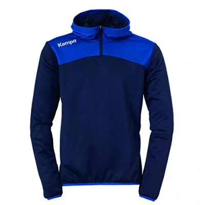 Image of Kempa Emotion 2.0 Men&#039;s Hoodie Quarter Zip, mens, Sweatshirt, 200226705, Chilired/red, S