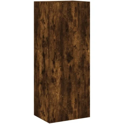 Image of vidaXL TV Wall Cabinet Smoked Oak 40.5x30x102 cm Engineered Wood
