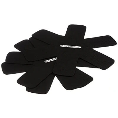 Image of Le Creuset Set of 3 Utensil protectors, Adapted for all types casseroles, Black, 45901401400002