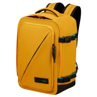 Image of American Tourister Take2Cabin Ryanair Cabin Bag 25 x 20 40 cm, 23 L, 0.50 kg, Hand Luggage, Airplane Backpack S Underseater, Yellow (Yellow)