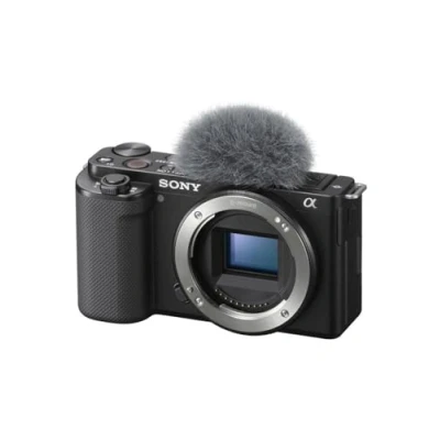 Image of Sony Alpha ZV E10 APS C Mirrorless Interchangeable Lens Vlog Camera Body Only (Vari Angle Screen for vlogging, 4K Video, Real time Eye Autofocus) (Renewed)