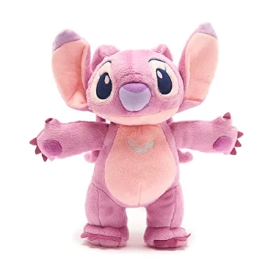 Image of Disney Store Official Angel Standing Medium Soft Toy, Lilo &amp; Stitch, 28cm/11, Plush Cuddly Cosmically Cute Character with Embroidered Details, Super Fabric Suitable for Ages 0+