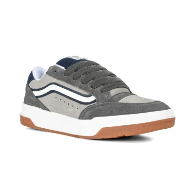 Image of Vans Hylane Unisex Trainers, Size: 10.5, Tritone grey/blue leather and imitation