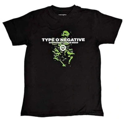 Image of Rock Off Type O Negative &#039;Everyone I Love is Dead&#039; (Black) T Shirt (UK, Alpha, S, Regular, Black)