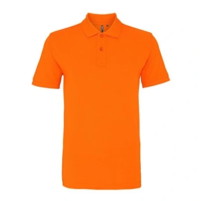 Image of Asquith &amp; Fox Men&#039;s Polo Shirt, Orange (Orange 000), Medium (Size:Medium)