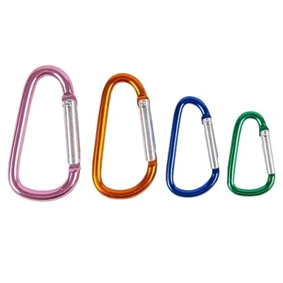 Image of 4pc Multicolour Aluminium Spring Snaps Set 4 Sizes By Blackspur
