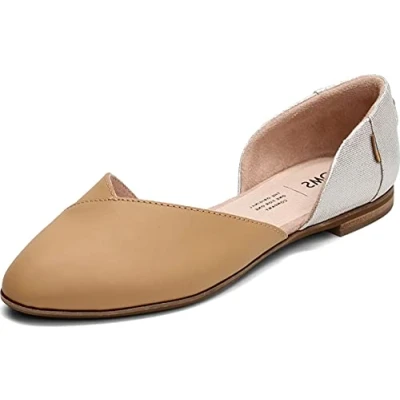 Image of Toms Julie D&#039;Orsay Flat Brown Womens Shoes Size UK 3.5
