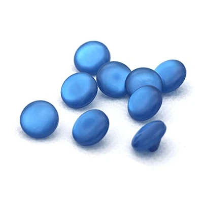 Image of Resin Colored Shirt Pearl Buttons for Craft Sewing Childre Buckle 20pcs/Pack Deep Blue