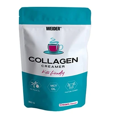 Image of Weider Collagen Creamer (360 g) Hydrolysed + MCT Powder for Creamy Bulletproof Coffee or Shakes, Weight Control, Joints &amp; Skin. Keto Friendly. Ideal Breakfast (18 Servings)