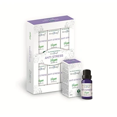 Image of The Vegan Range by Stamford Aroma Oils. 6packs x 10ml Anti Stress