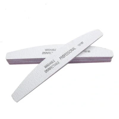 Image of Professional Nail Files Double Sided Emery Board(100/180 Grit) Styling Tools Pet Grooming for Home and Salon Use White