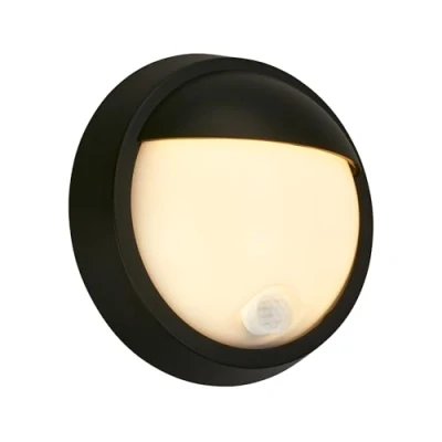 Image of Briloner LED outdoor wall lamp 3785015 black motion sensor 17cm