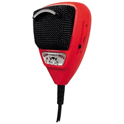 Image of Astatic (302 10036 RD104E Road Devil Amplified 4 Pin CB Microphone, Black