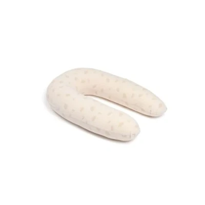 Image of Doomoo Twisty Organic Cotton 2 in 1 Pregnancy Pillow &amp; Maternity Nursing Support Pillow, TOXPROOF OEKO TEX® Certified, Latte