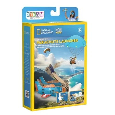 Image of National Geographic Build Your Own Parachute Launcher Educational Kit