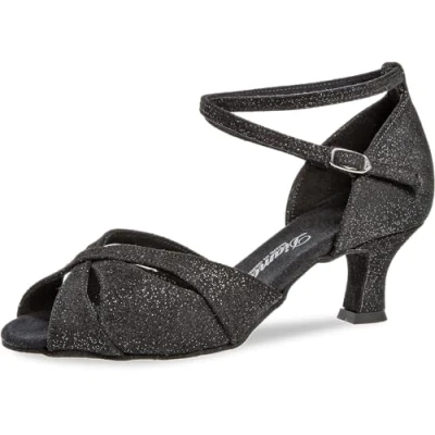 Image of Diamant TANZSCHUHMANUFAKTUR Women&#039;s 141 067 550 Dance Shoe, Schwarz Glitzer, 5.5 UK