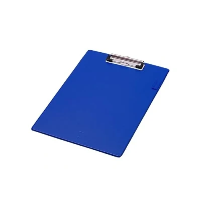 Image of Q Connect PVC Single Clipboard Foolscap Blue KF01297