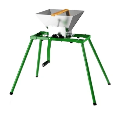 Image of SQUEEZE master Fruit Apple Wine Classic Crusher with Stand 7 Litre Manual Grinder Large Stainless Steel Green