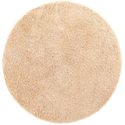 Image of vidaXL Shaggy Rug High Pile NAVARRA Beige 100x100 cm Polyester