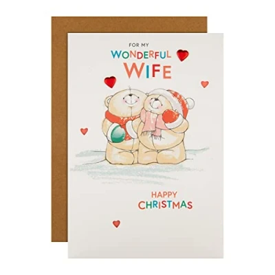 Image of Hallmark Christmas Card for Wife Cute Forever Friends Winter Design, 25572399, Multicoloured
