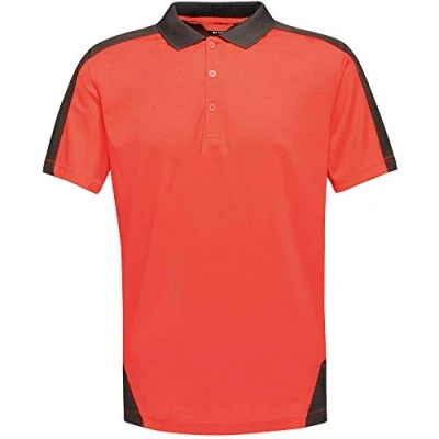 Image of Regatta Professional Contrast Coolweave Wicking Polo Shirt, ClassRed/Blk, XXL