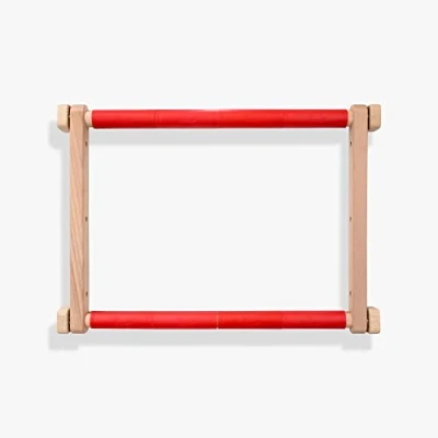 Image of Needlework Frame, Embroidery Frame with Clips, Cross Stitch Tapestry Stitching (25 x 32 cm)