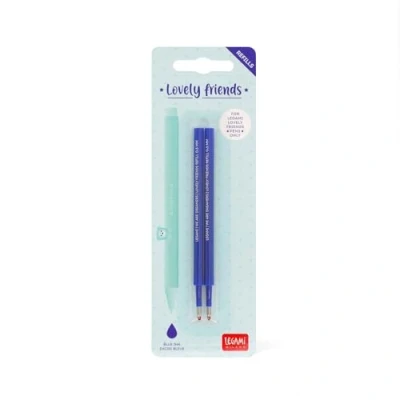 Image of LEGAMI Lovely Friends Refill Set Blue Ink 0.5mm Tip Diameter of 2