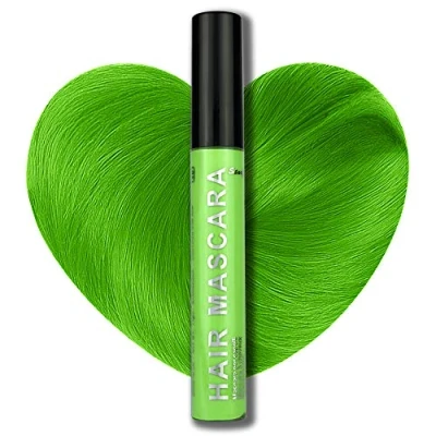Image of Stargazer Neon Green UV Reactive Hair Mascara, Wash Out Colour