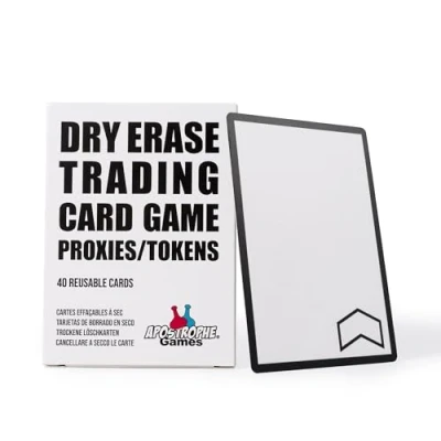 Image of APOSTROPHE Games Dry Erase MTG Tokens Set of 40 Cards Reusable Proxies/Tokens for Trading Card