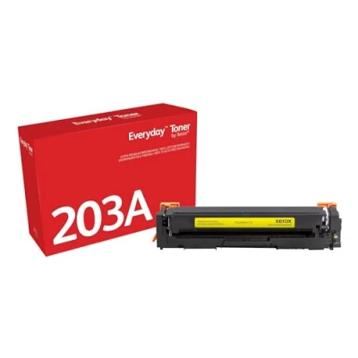 Image of Everyday by Xerox Yellow Toner compatible with HP 203A (CF542A), Standard Capacity