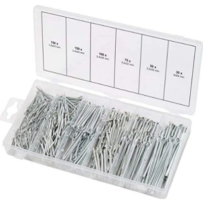 Image of KS Tools 970.0080 Split pins assortment, 1.6x25.4mm 4.0x63.5mm, 555 pcs