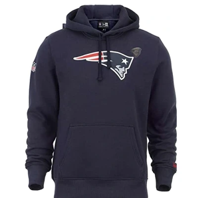 Image of New Era Kapuzenpullover England Patriots NFL Pullover American Football blau mit CapSpin Pin