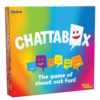 Image of Cheatwell Games Chattabox The Family Fun Naming Game Get Together on Night To Play This Fast Paced Quick Action Party For Players Aged 8+ Years