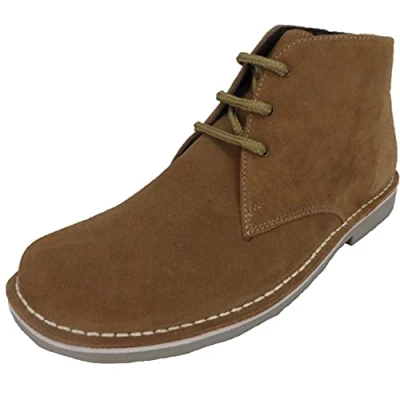 Image of Roamer Mens Retro Mod Desert Boots (10, Beige)