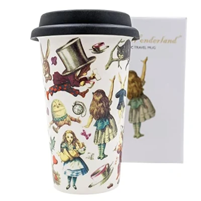 Image of Tea Cups London Alice in Wonderland Travel Mug 370ml