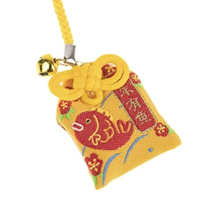 Image of lachineuse Japanese Amulet, Fortune Jaune, 8x4x0.5cm
